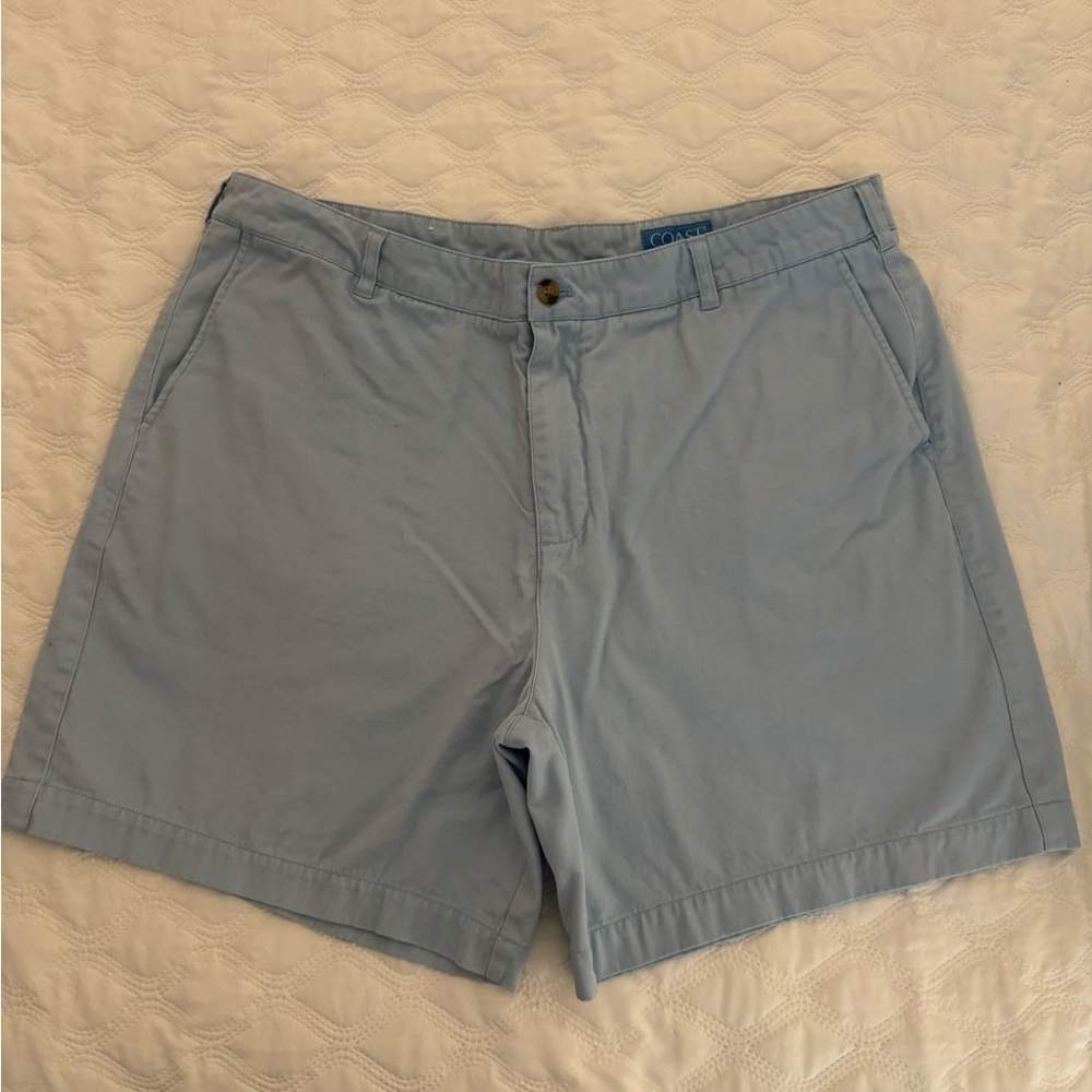 Coast Pawleys Twill chino shorts. Light blue  7”. Size 38